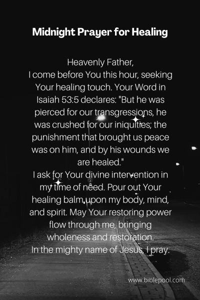 Midnight Prayer for Healing