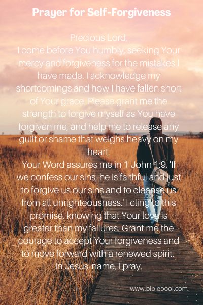 Prayer for Self-Forgiveness